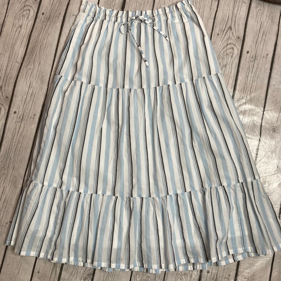 J. Crew Striped Tiered Skirt - Picture 5 of 11